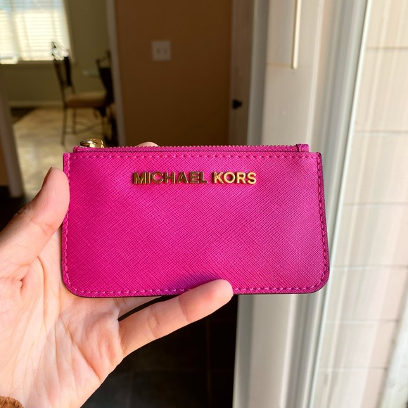 michael kors pink coin purse